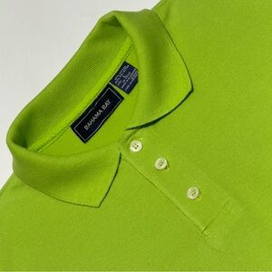 Bahama Bay Vibrant Green Size Large Polo‎ Shirt  Excellent
